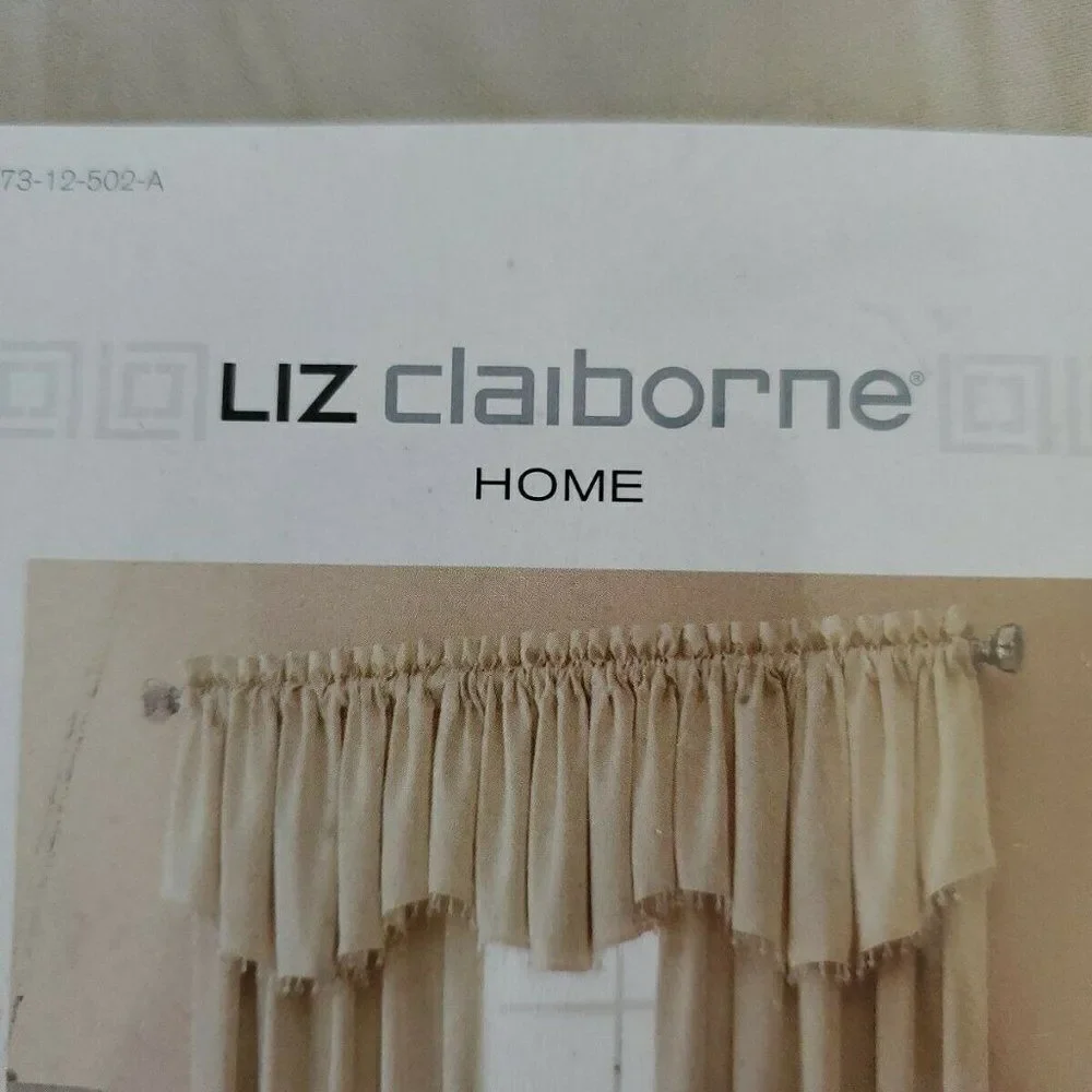 Liz Claiborne Ascot Valance curtain Gold Jewels